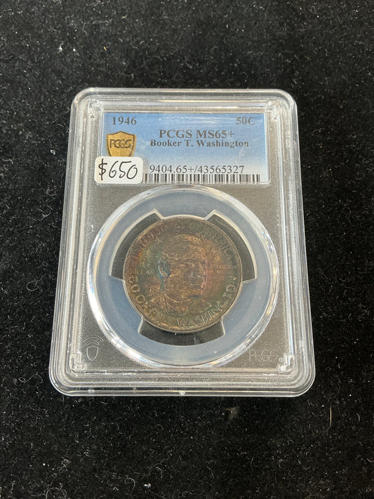 1946 Booker T. Washington PCGS MS65+ **MONSTER TONER