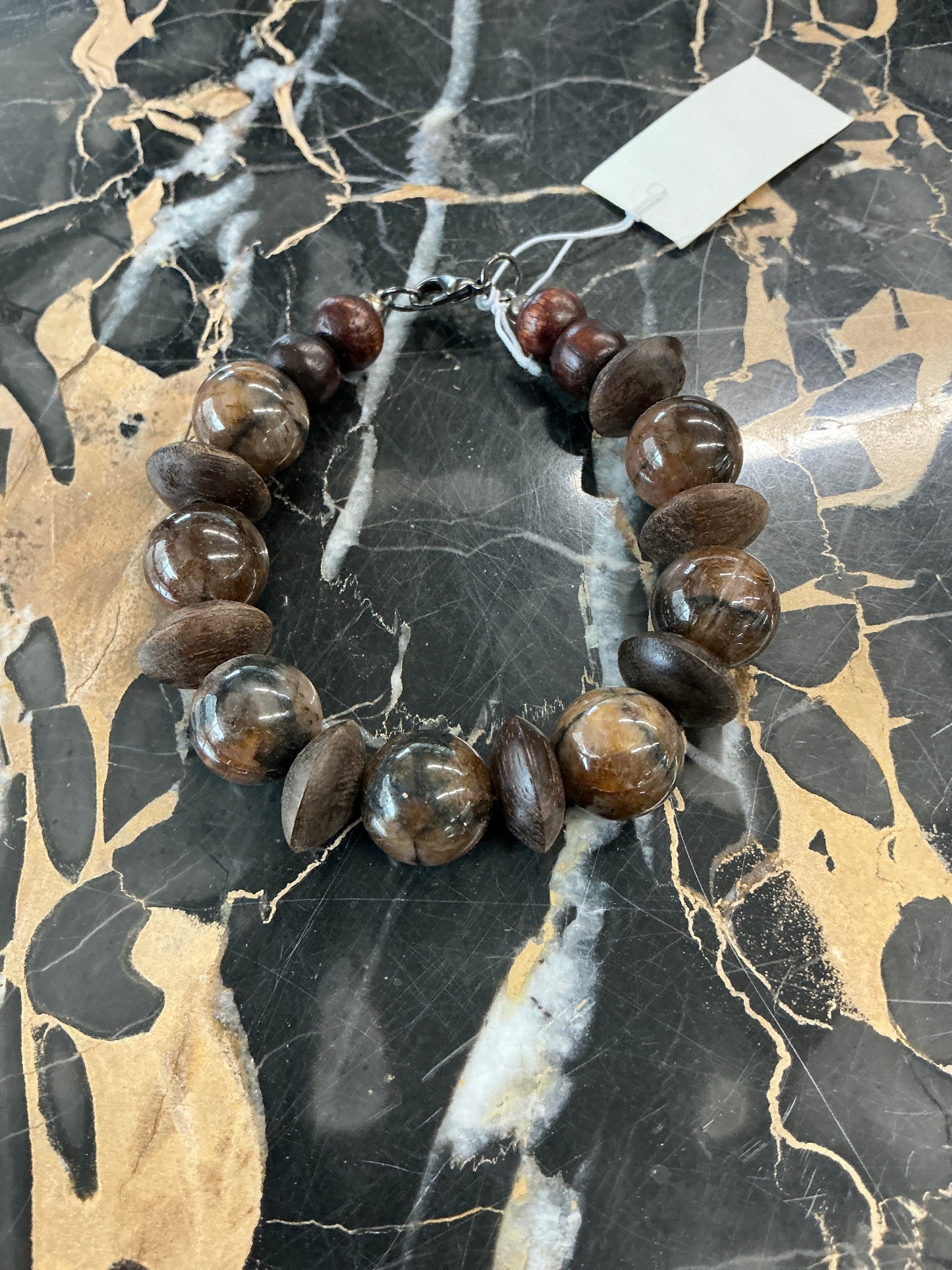 Staurite/Wood Bracelet #BR008