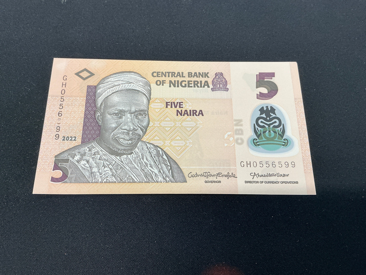 Nigeria 5 Nairas Banknote Uncirculated