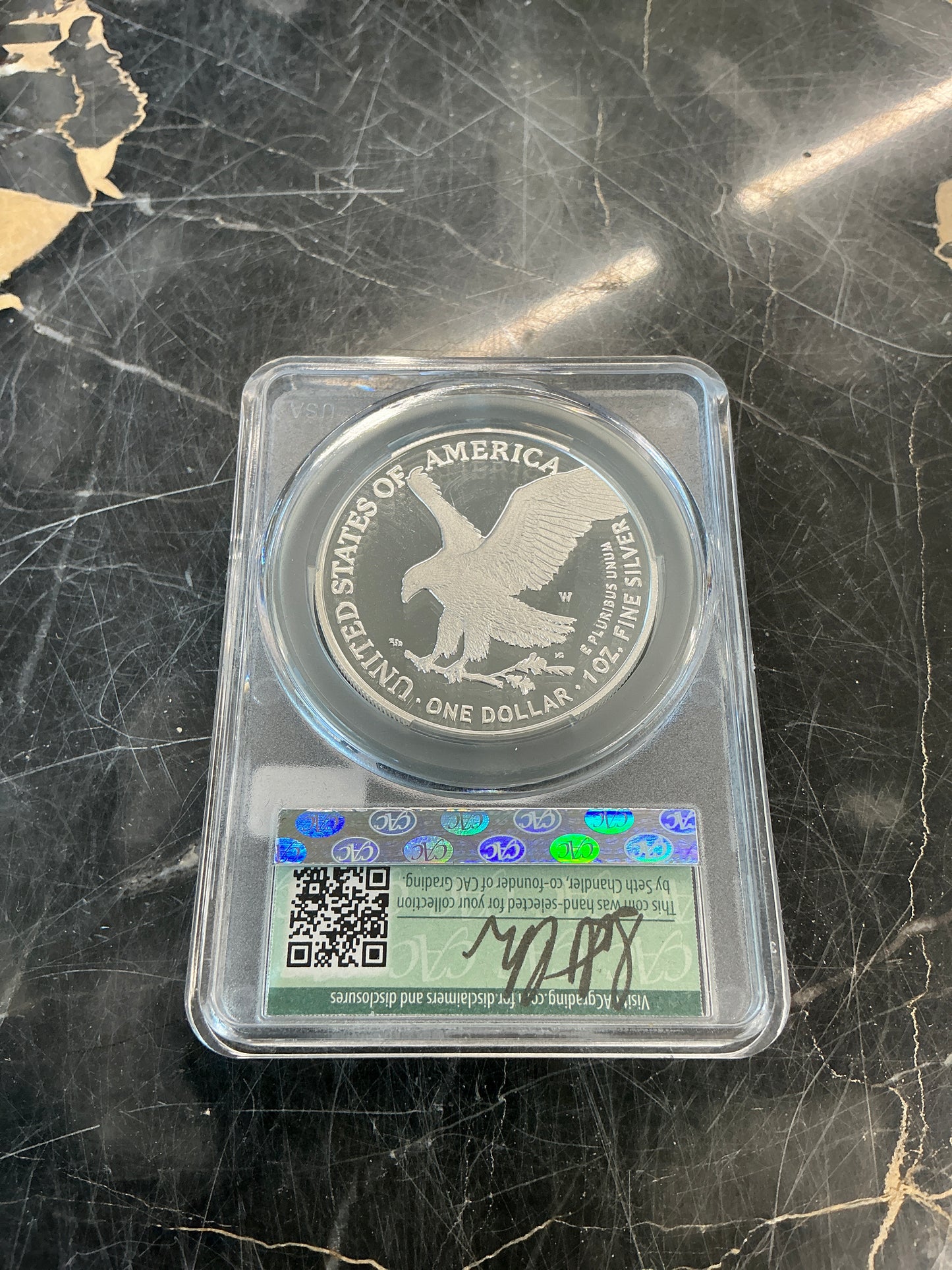 CAC PR70DCAM Silver Eagle