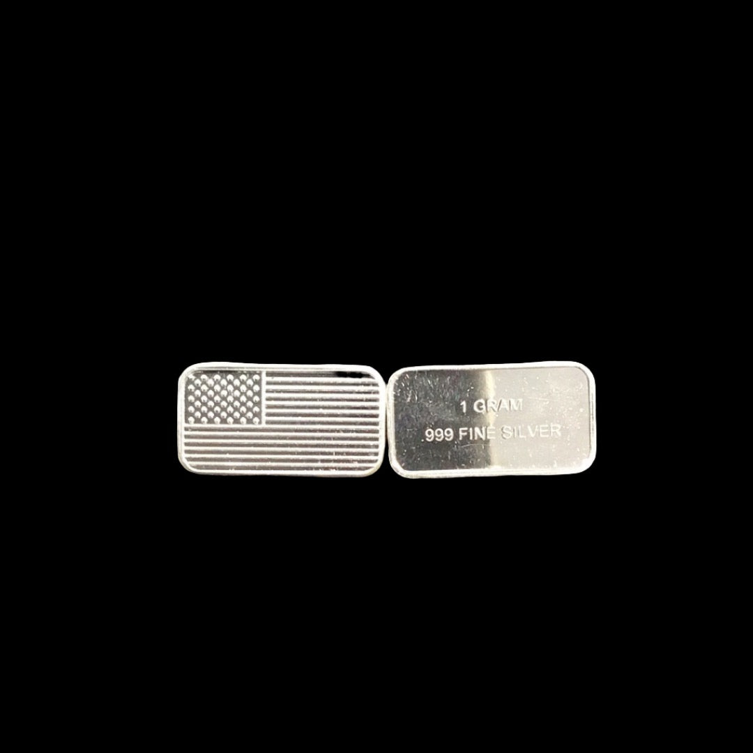 1 Gram United States of America Flag .999 Silver - Pawn Man Store