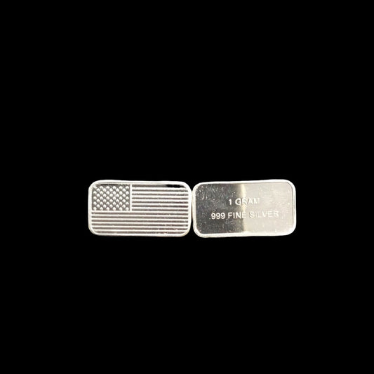 1 Gram United States of America Flag .999 Silver - Pawn Man Store