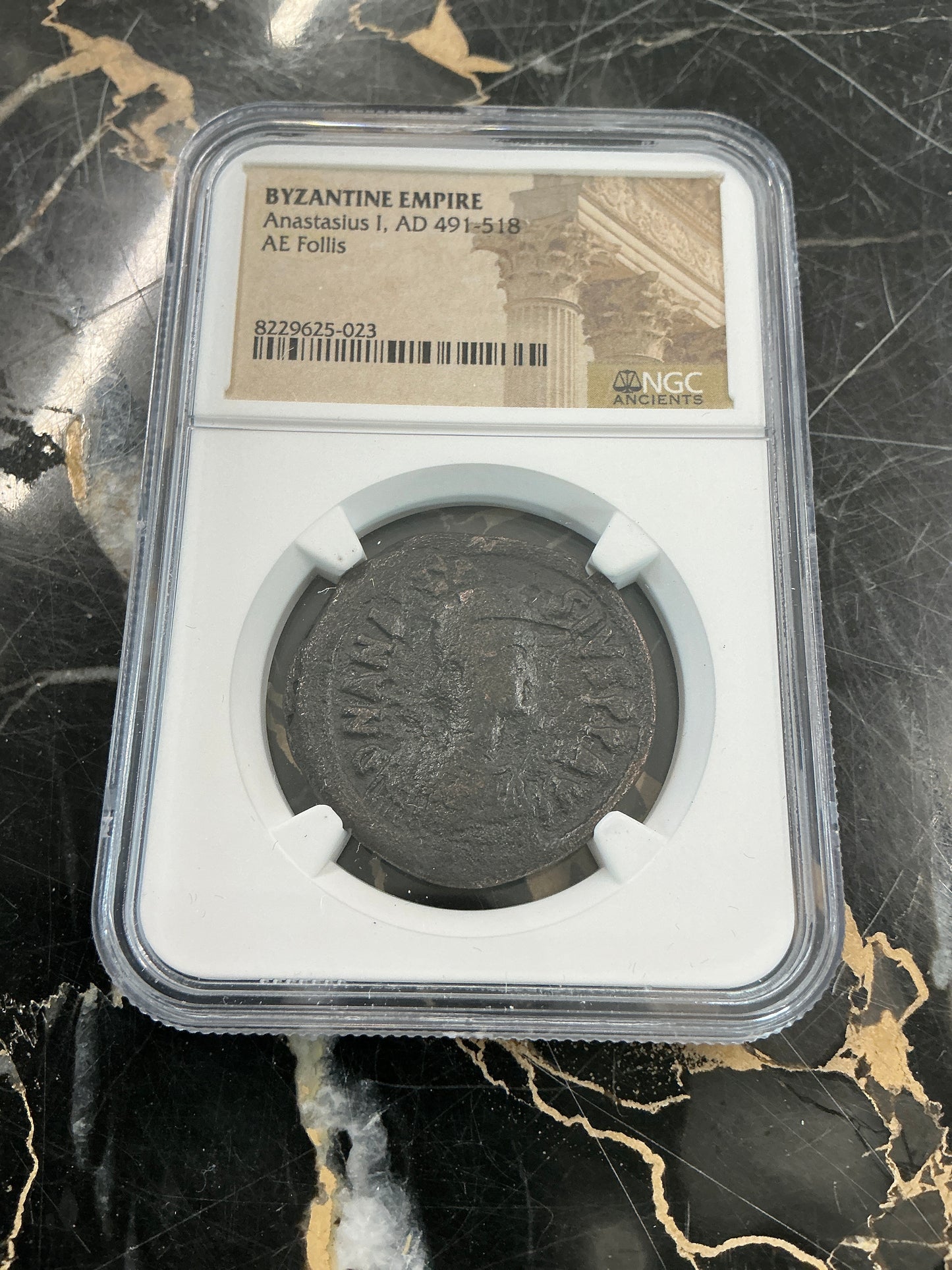 Ancient Coin Byzantine Empire Anastasius I, AD 491-518