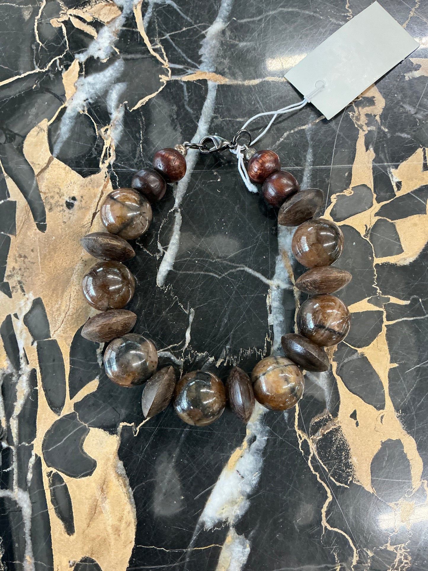 Staurite/Wood Bracelet #BR008