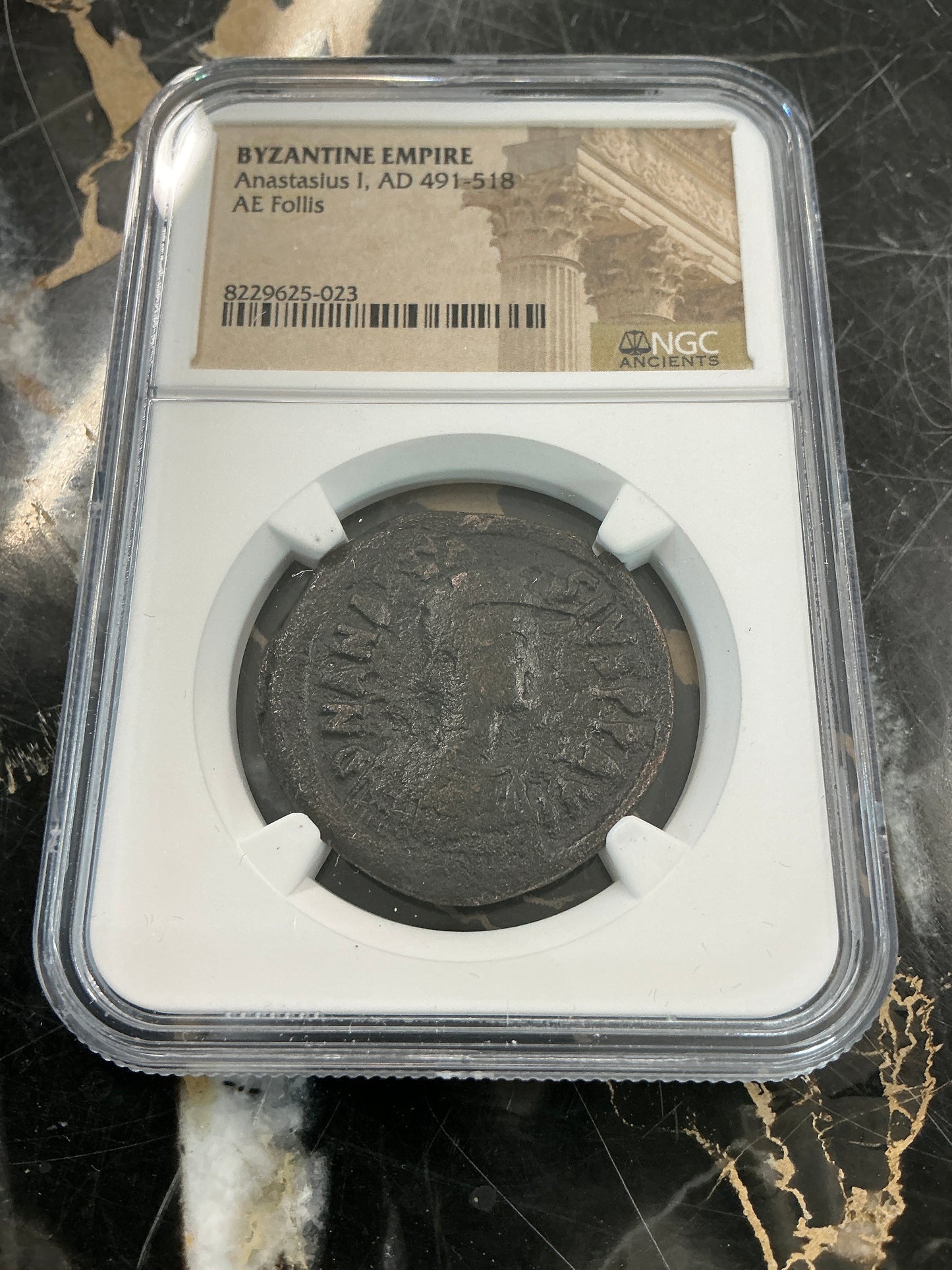 Ancient Coin Byzantine Empire Anastasius I, AD 491-518