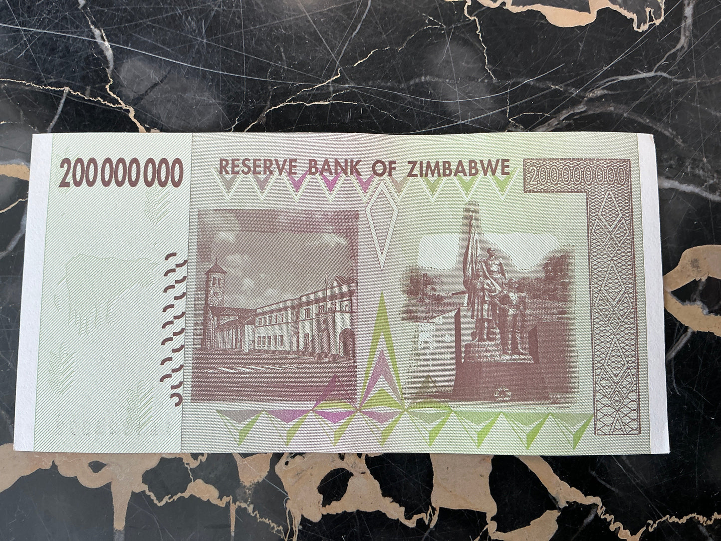 Zimbabwe Hyperinflation 200 Million Dollar Note