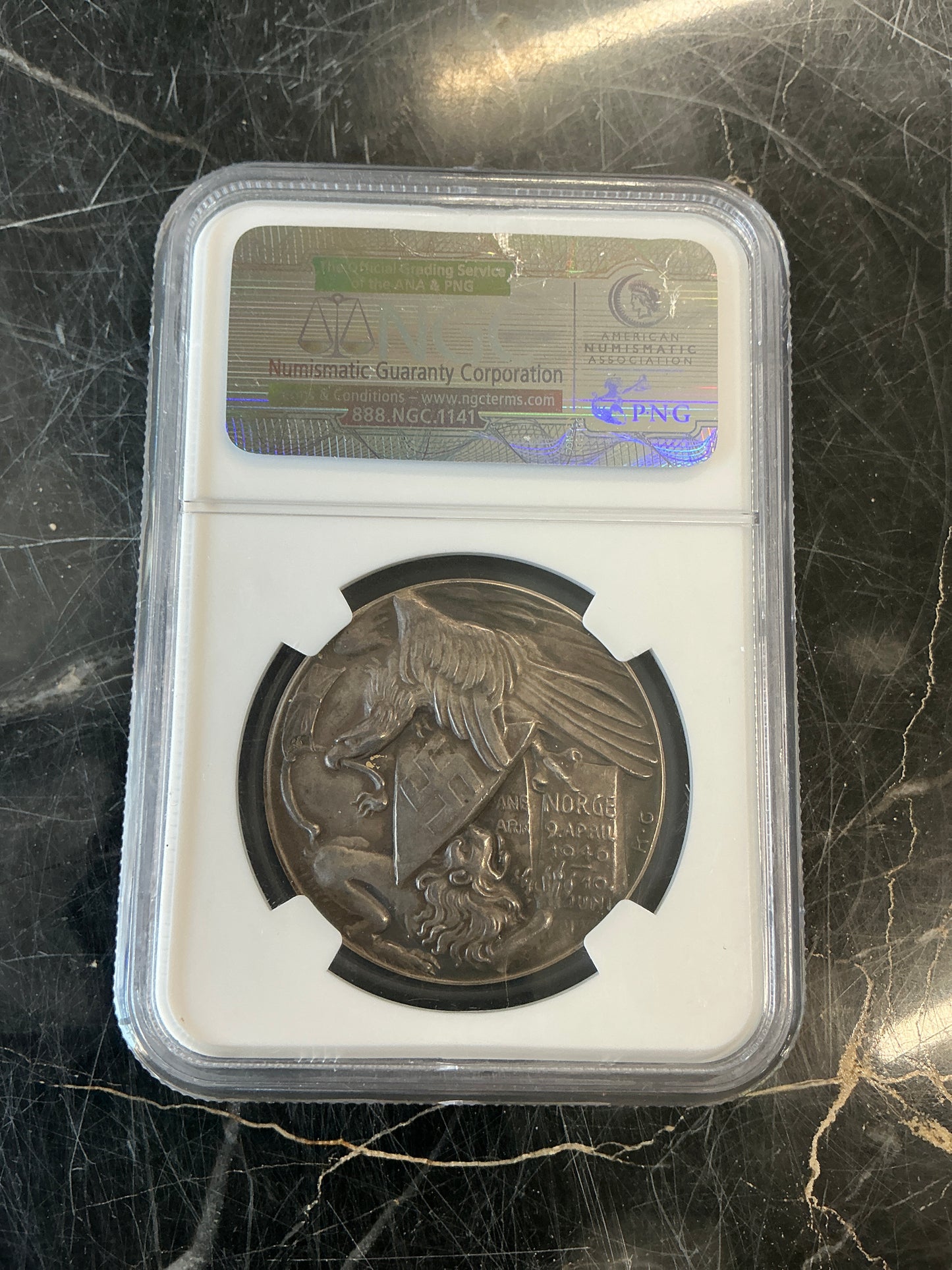 1940 Dated Germany Silver Kienast-569 Invasion of Norway