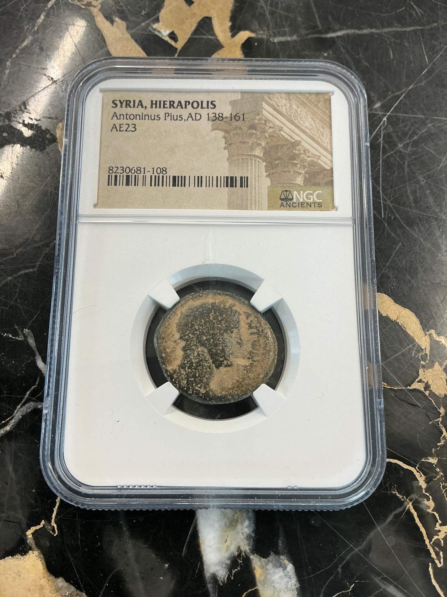 Ancient Coin Syria Hierapolis, Antoninus Pius AD 138-161