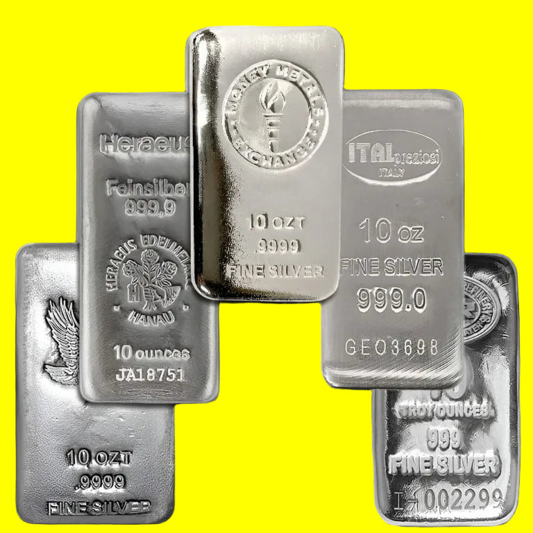 10 oz .999 silver bar (our choice of brand) - Pawn Man Store