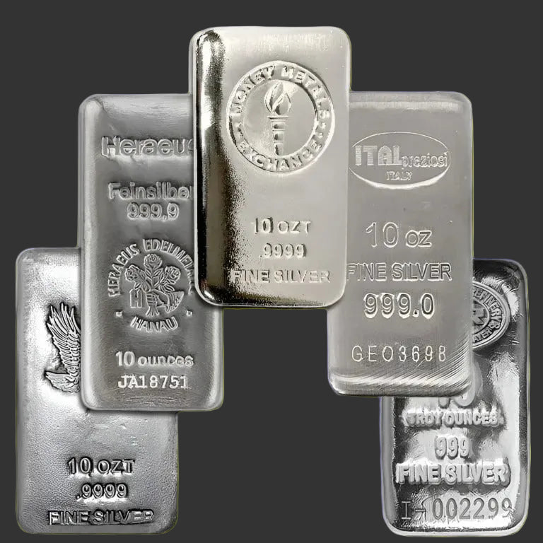 10 oz .999 silver bar (our choice of brand) - Pawn Man Store