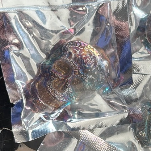 Navarro Rings X Pawn Man .999 2 oz colorized sugar skull