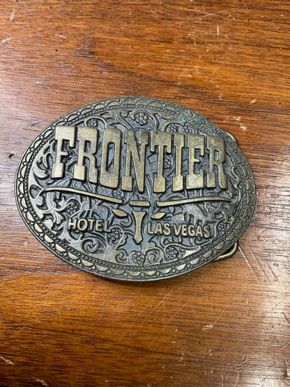 Frontier Hotel Las Vegas Belt Buckle