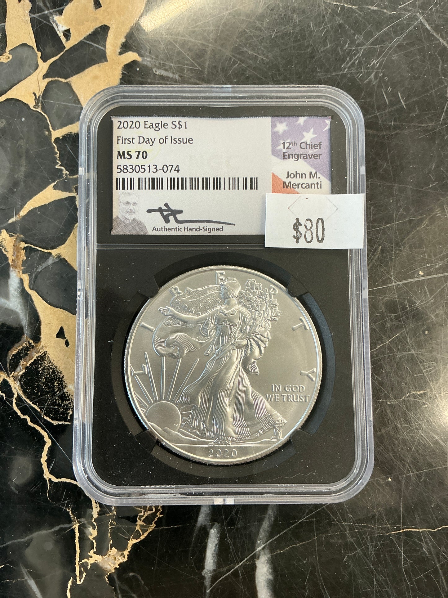 2020 American Silver Eagle MS70