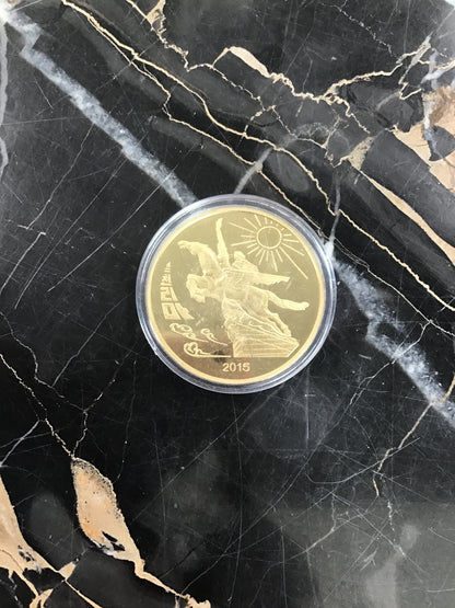 2015 DPRK 🇰🇵 Chollima Brass 2 Won Coin