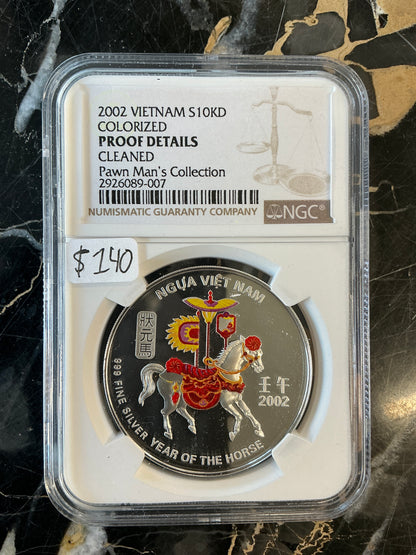 2002 Vietnam S10KD Colorized Proof Details