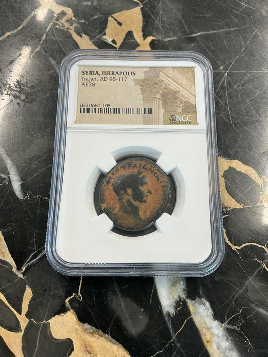 Ancient Coin Syria Hierapolis, Trajan AD 98-117