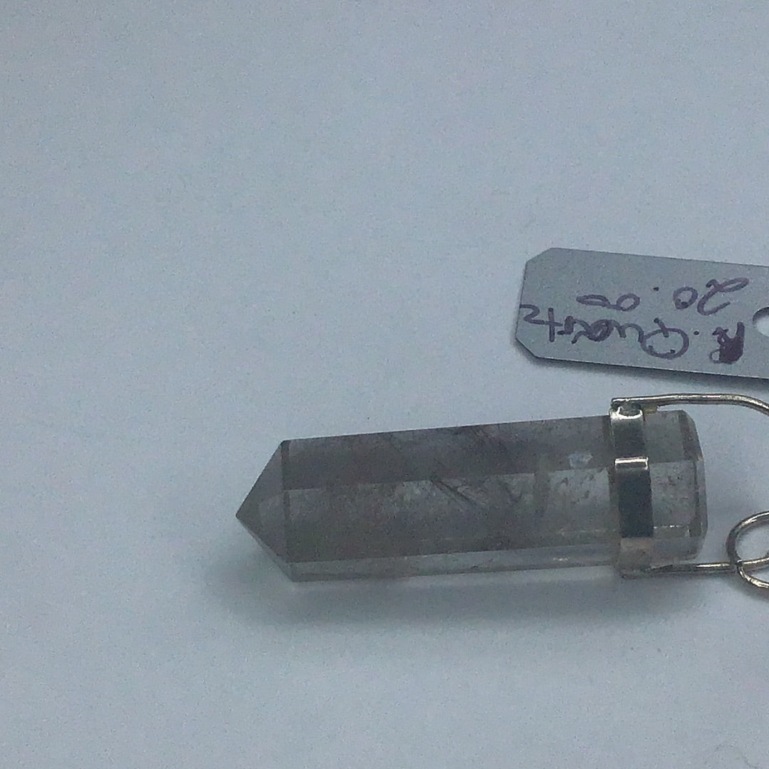 Sterling Silver 925 Rutilated Quartz Pendant