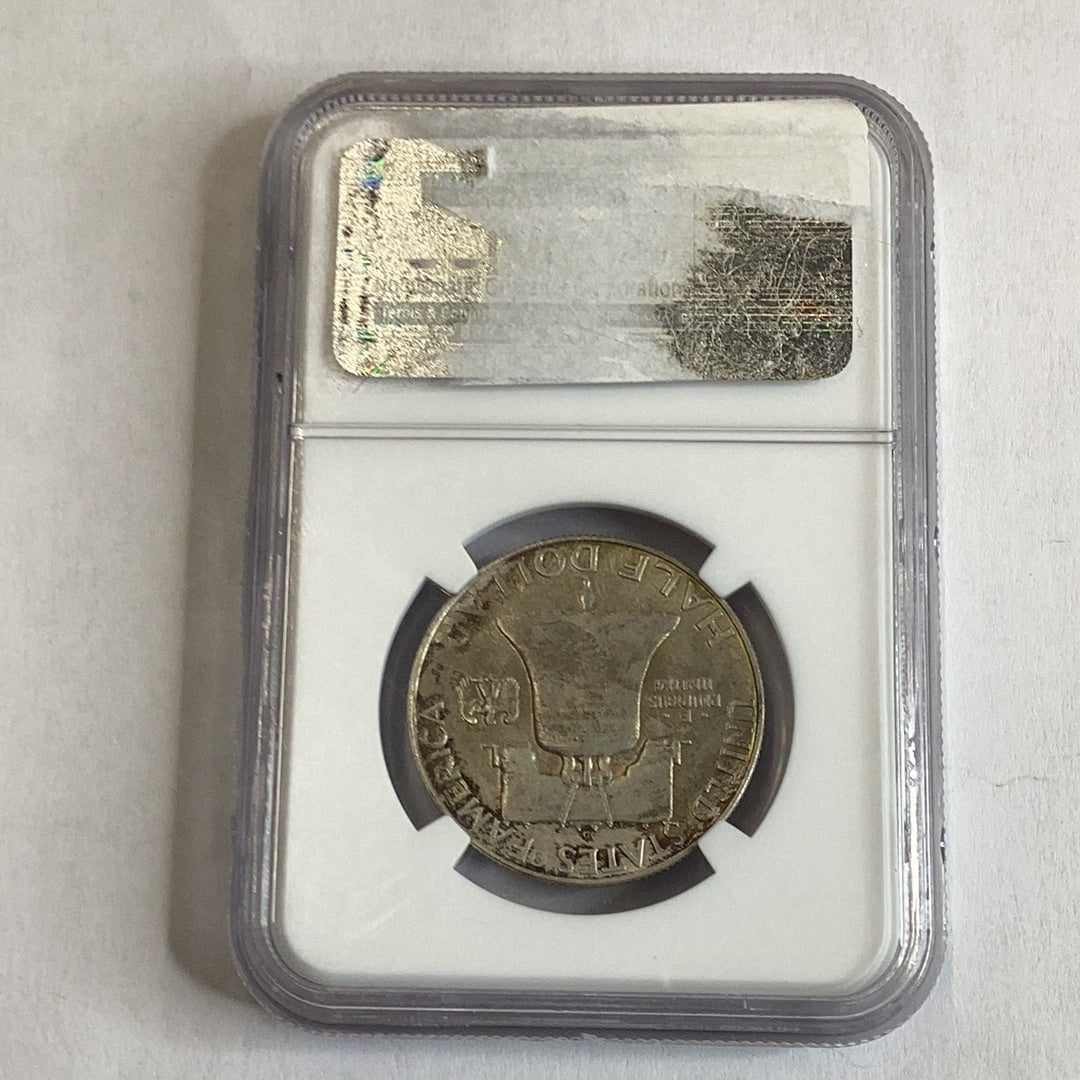 NGC 1957 D 50¢ MS 66 silver Roosevelt half dollar beautiful toning