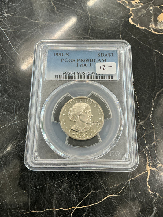 PR69DCAM 1981-S Type 1 Susan B. Anthony $1