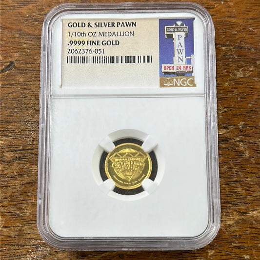 Pawn Stars 1/10oz .9999 gold slabbed by NGC