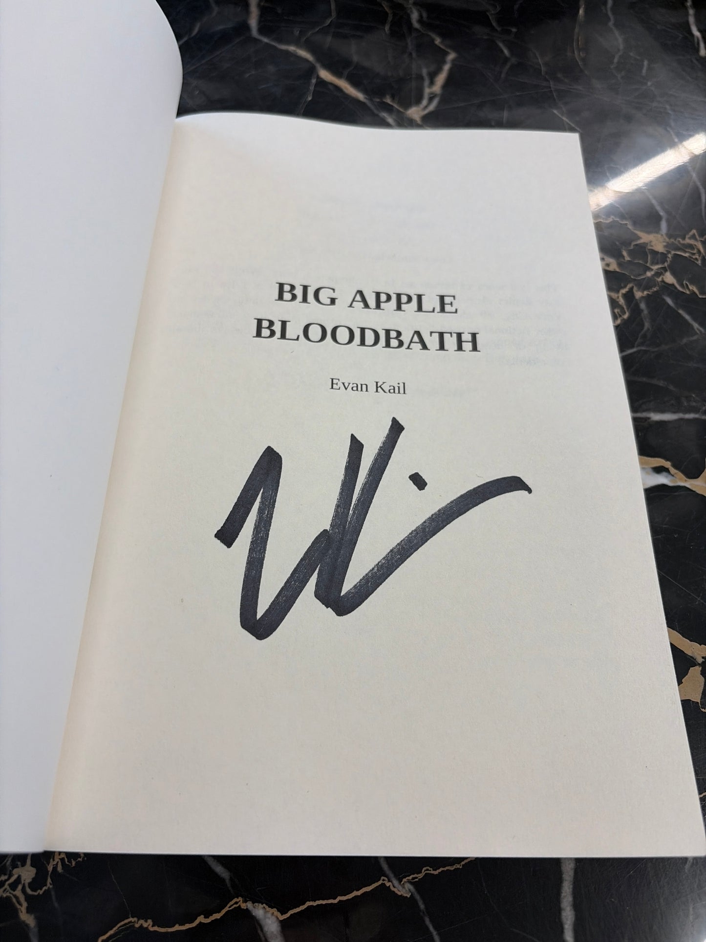 BIG APPLE BLOODBATH (Signed) - A Novel by PAWN MAN