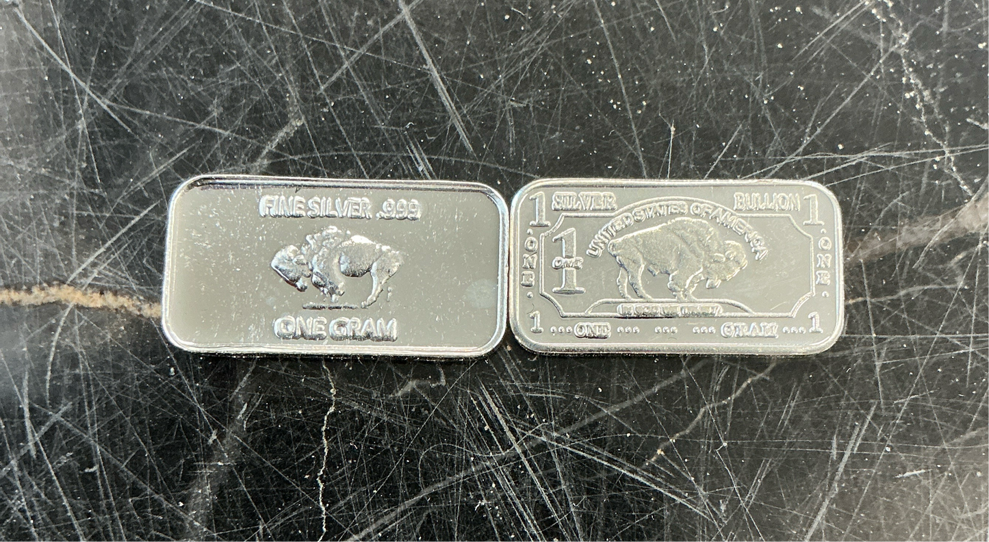 1 Gram .999 Fine Silver (Our Choice)