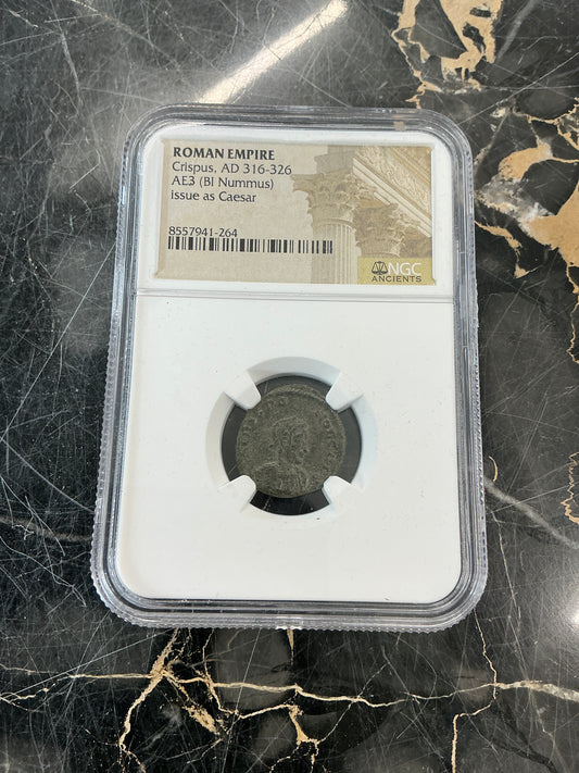 Ancient Coin Roman Empire Crispus, AD 316-326