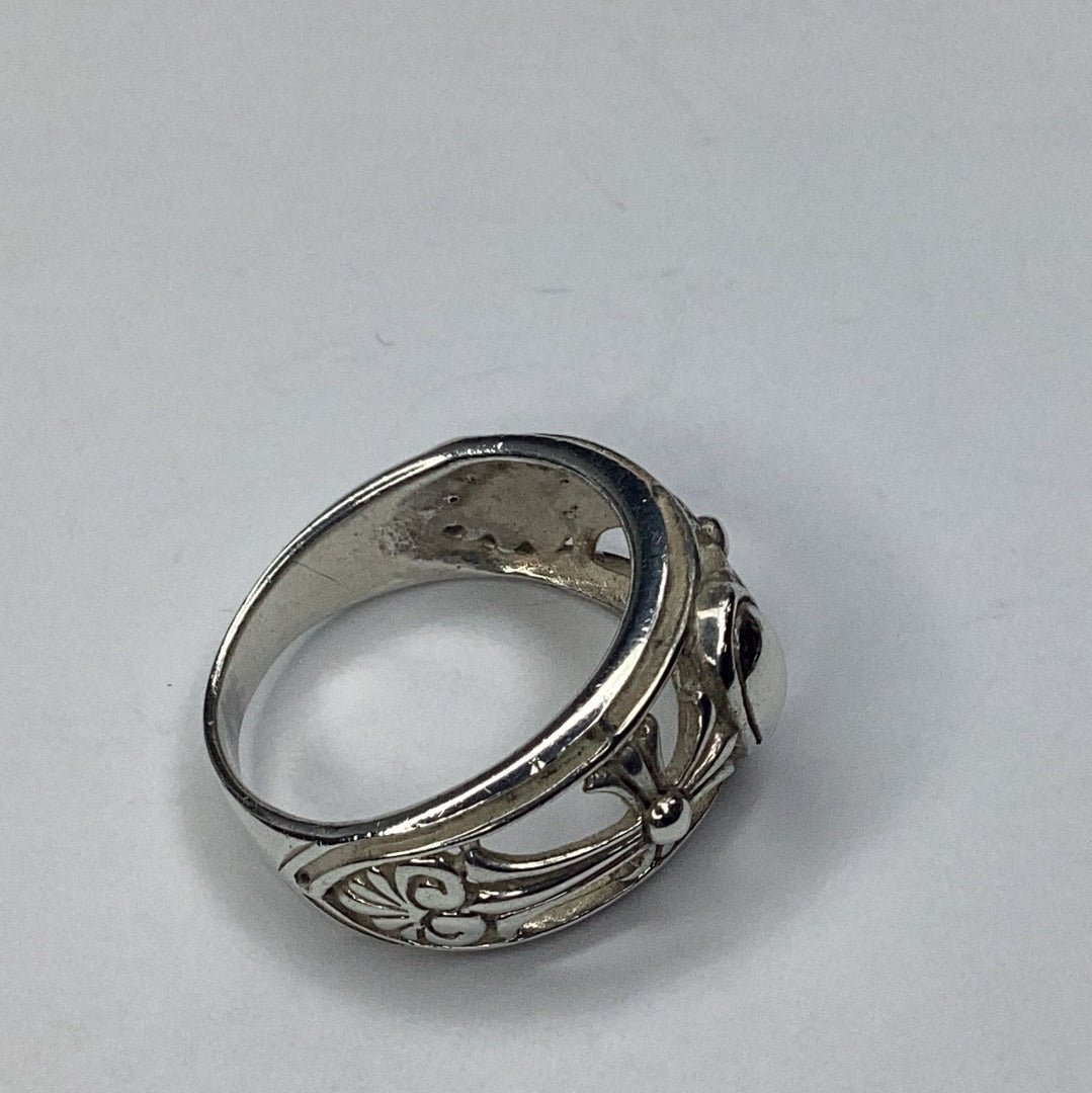 Sterling Silver 925 Unique Cross Ring sz. 8.25 - Pawn Man Store