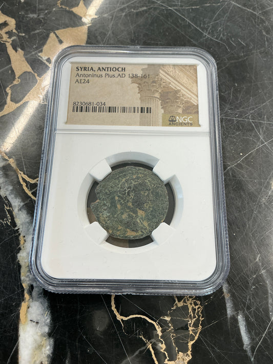 Ancient Coin Syria, Antioch, Antoninus Pius, AD 138-161