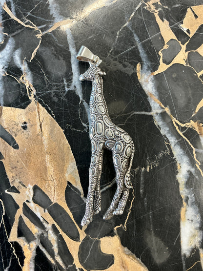 Sterling Silver Giraffe Pendant