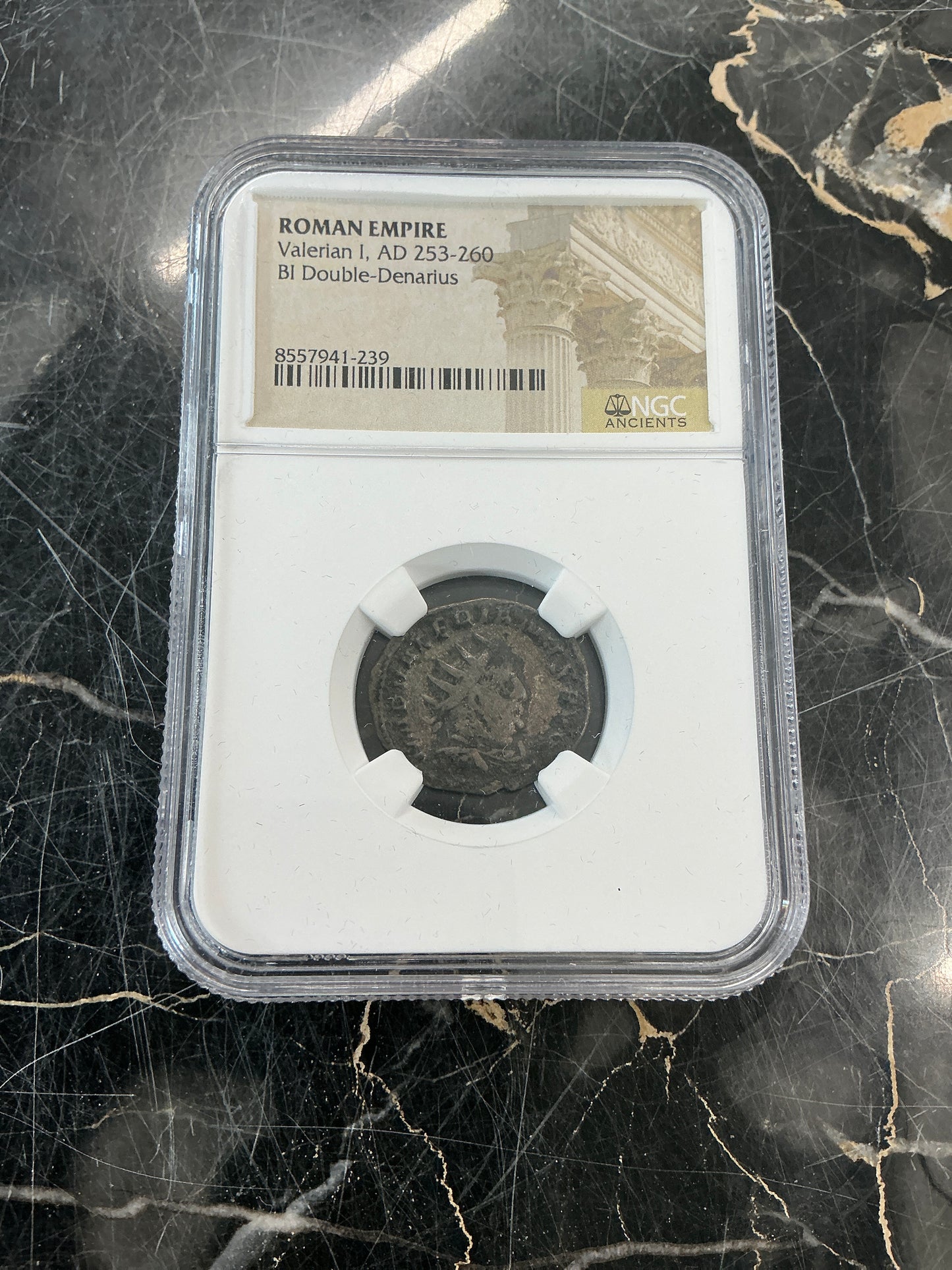 Ancient Coin Roman Empire Valerian I, AD 253-260