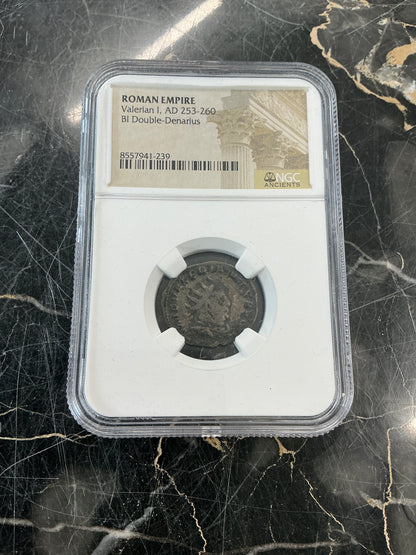 Ancient Coin Roman Empire Valerian I, AD 253-260