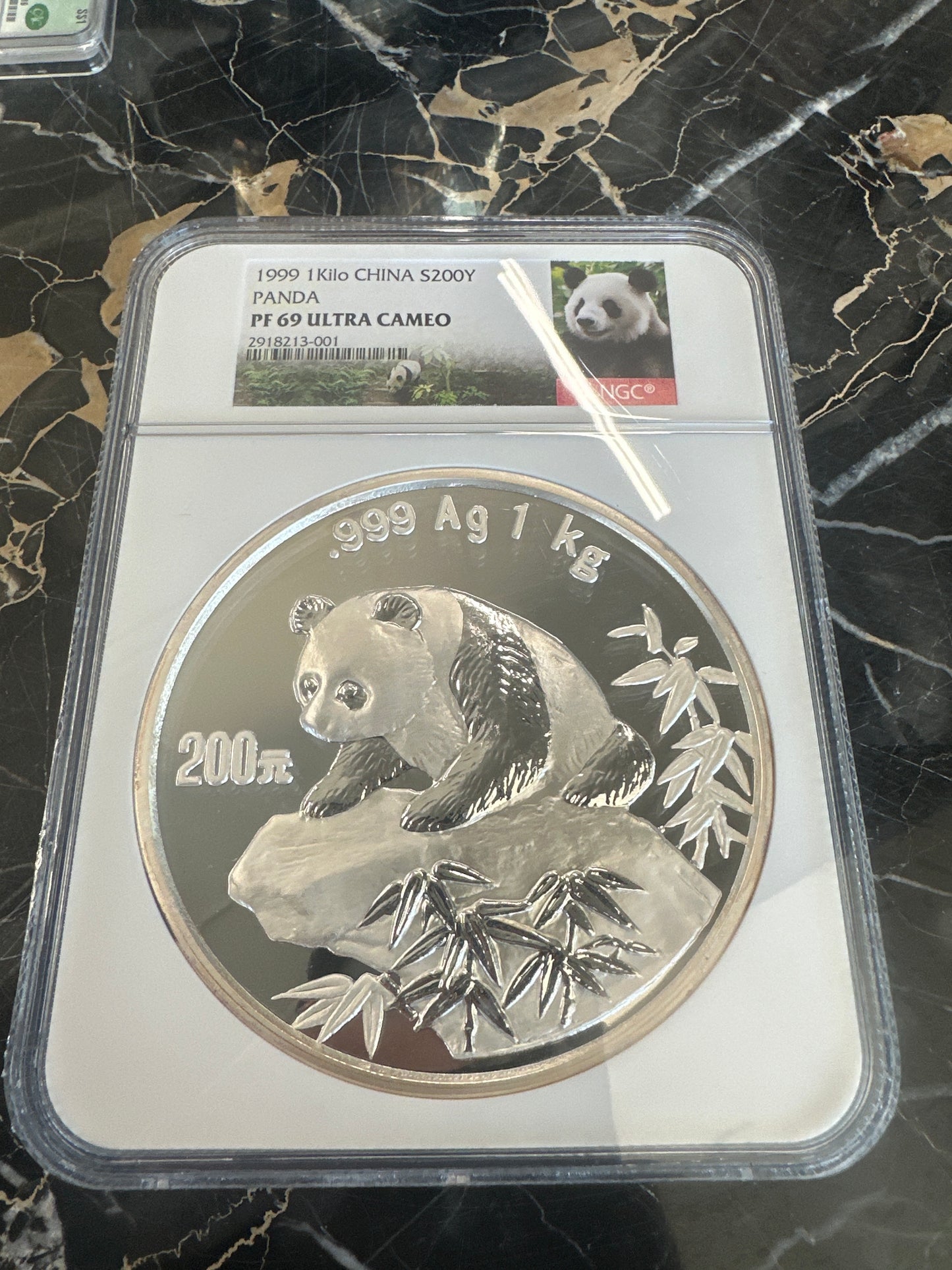 1999 1 Kilo .999 Silver Panda (CHINA) PF69-Ultra Cameo