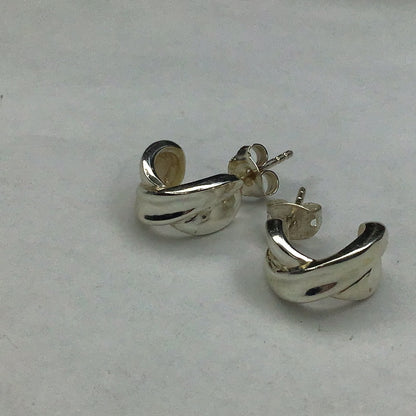 Sterling Silver 925 X Post Style Earrings New
