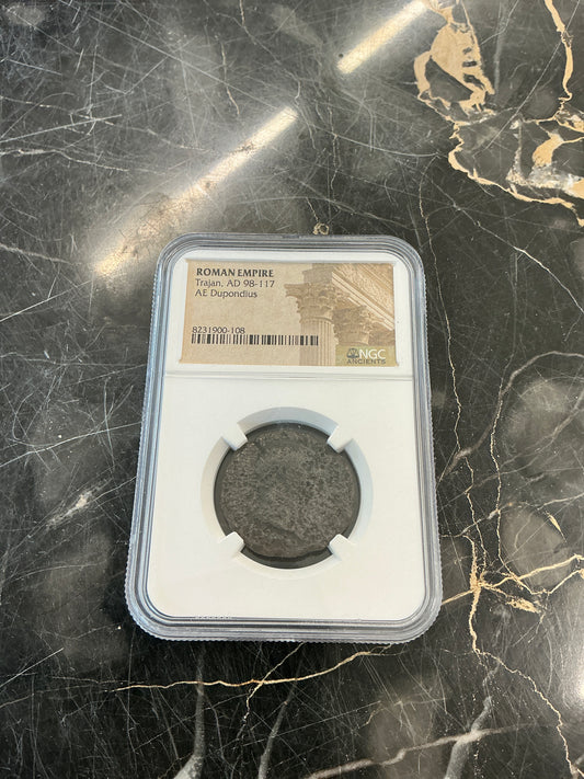 Ancient Coin Roman Empire Trajan, AD 98-117