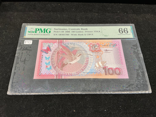 Suriname, Centrale Bank 100 Gulden