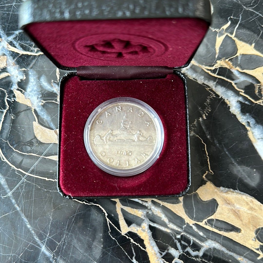 1945 Canadian Silver Dollar Low mintage