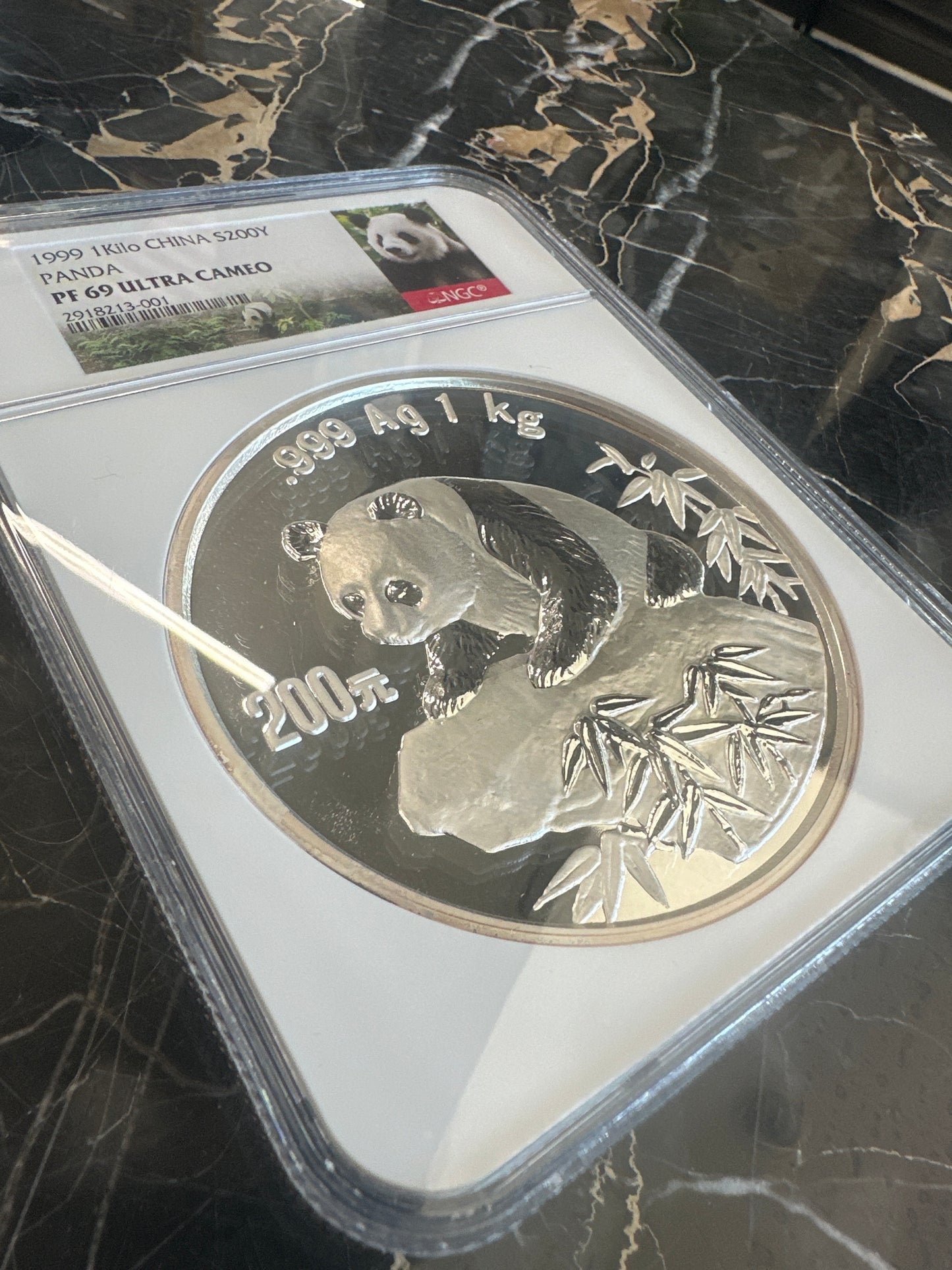 1999 1 Kilo .999 Silver Panda (CHINA) PF69-Ultra Cameo