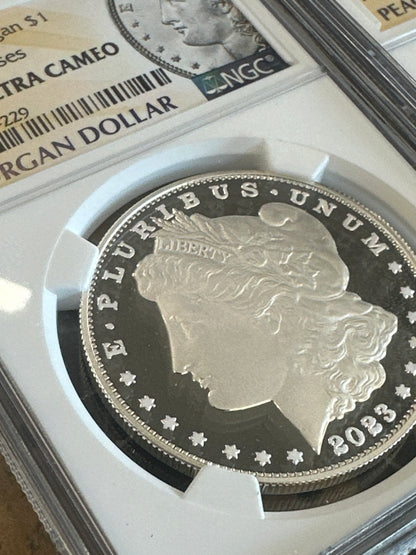 2023 S MORGAN + PEACE Silver Dollars Early Releases NGC PF70 Ultra Cameos