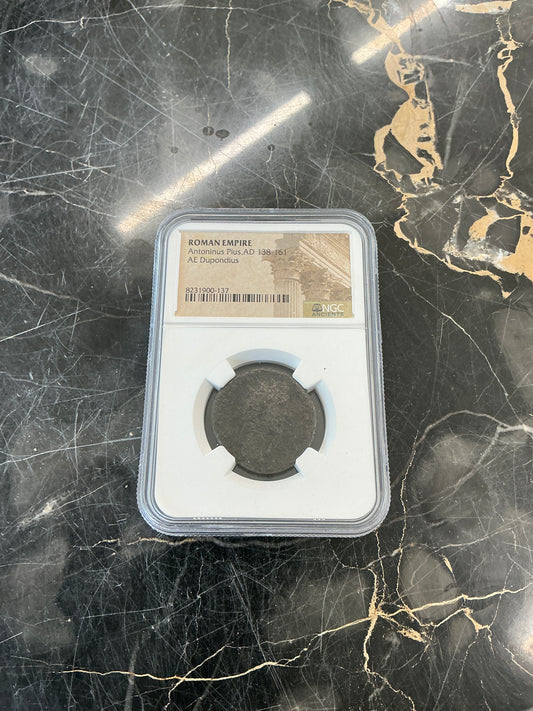 Ancient Coin Roman Empire Antoninus Pius, AD 138-161