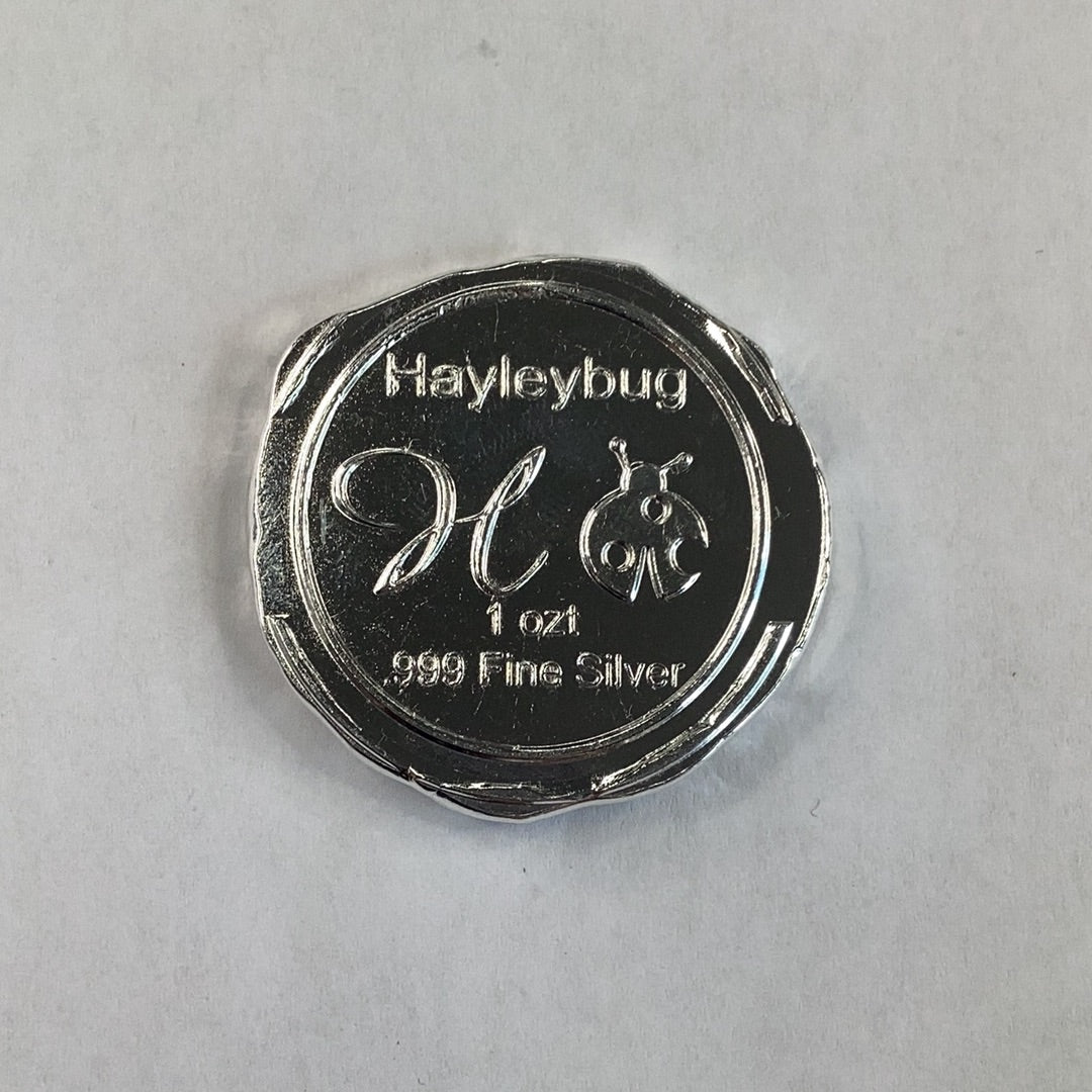 Haleybug 1 oz .999 Fine Silver Jackpot Doubloon Round