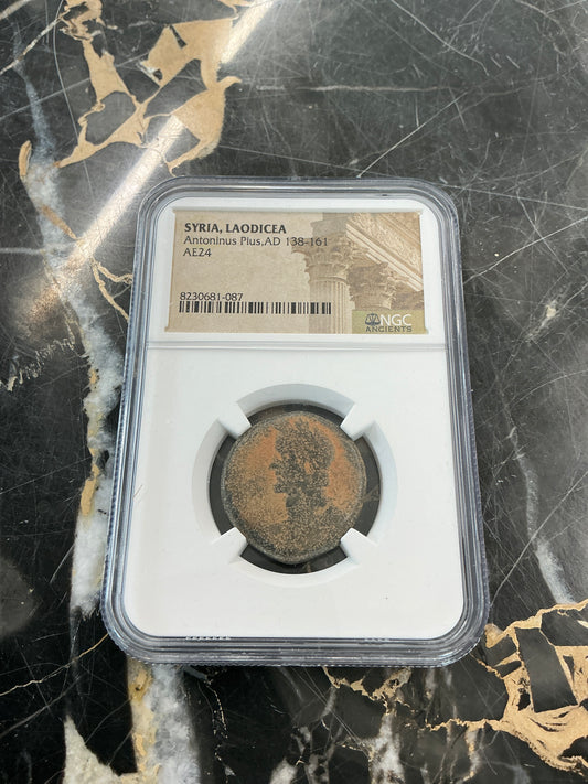 Ancient Coin Syria, Laodicea, Antoninus Pius AD 138-161