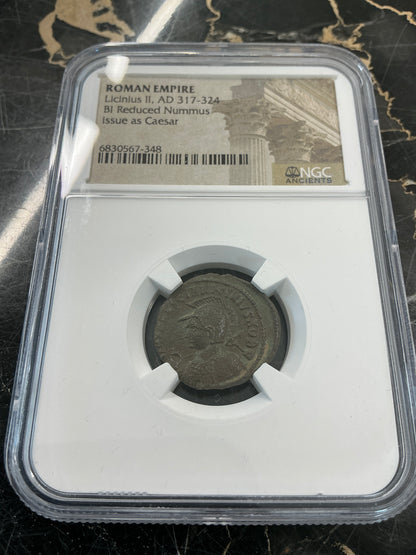 Ancient Coin Roman Empire Licinius II, AD 317-324