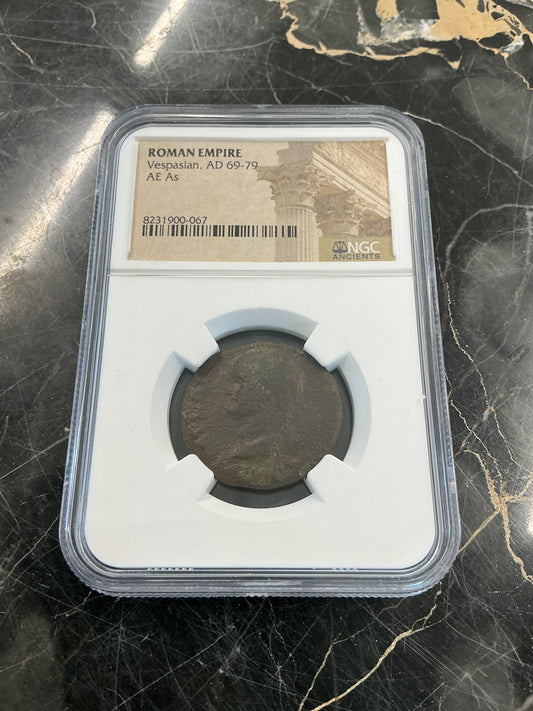 Ancient Coin Roman Empire Vespasian, AD 69-79