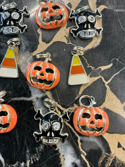 Lot of Sterling Silver Halloween Charms