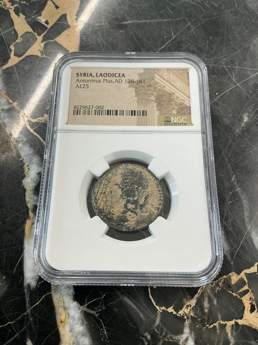 Ancient Coin Syria, Laodicea, Antoninus Pius AD 138-161
