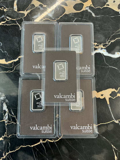 10 Gram Platinum Valcambi (Carded)