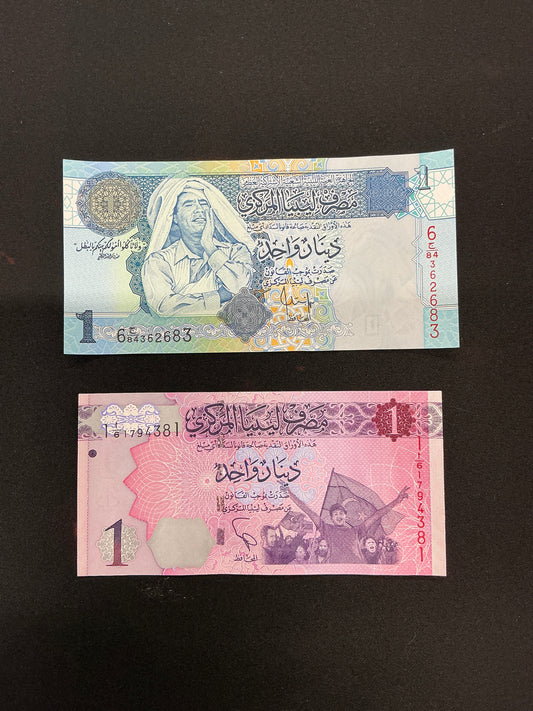 Libya Currency Lot of 2