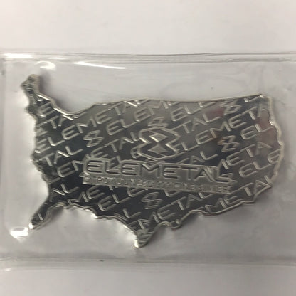 Elemetal Mint 5oz Fine Silver Bar US Map Wavy American Flag Sealed