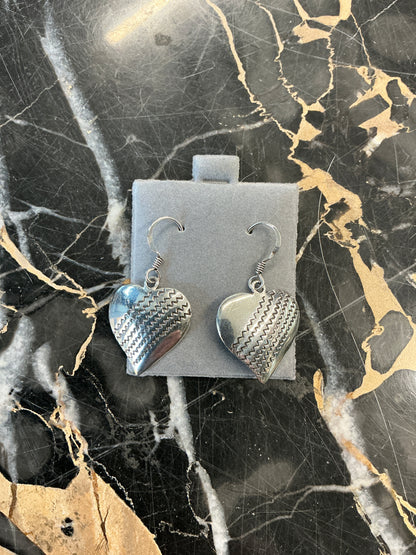 Sterling Silver Heart Earrings